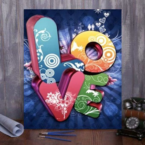 Paint By Numbers Kit LOVE-U #7