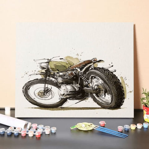 Paint by Numbers Kit-Motocross