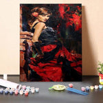 Paint By Numbers Kit-Passion Girl