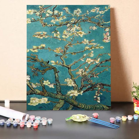 Paint by Numbers Kit-Peach Tree Blossom