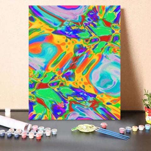 Paint By Numbers Kit Psychedelic ice