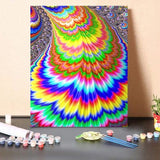 Paint By Numbers Kit Psychedelic Pattern