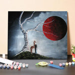 Paint by Numbers Kit-Red Moon