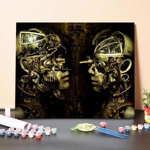 Paint by Numbers Kit-Robotic Human