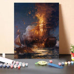 Paint by Numbers Kit Shipwreck Escape