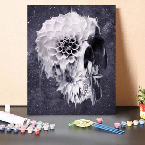 Paint By Numbers Kit Skeleton flower