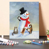 Paint By Numbers Kit – Snow Cats