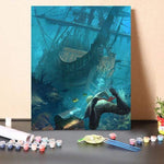 Paint by Numbers Kit Sunken Treasure