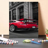 Paint By Numbers Kit Super Red Car