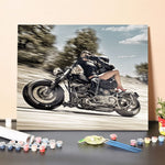 Paint by Numbers Kit-The Temptation Of Motorcycles