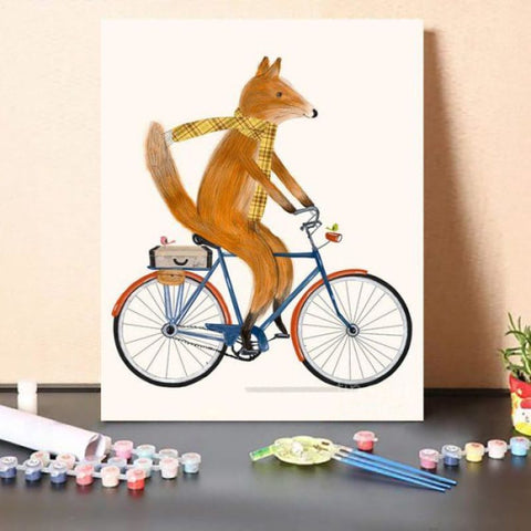 Paint By NumbersKit Fox Bicycle