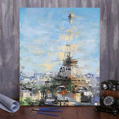 Paris Vertical Paint By Numbers Kit