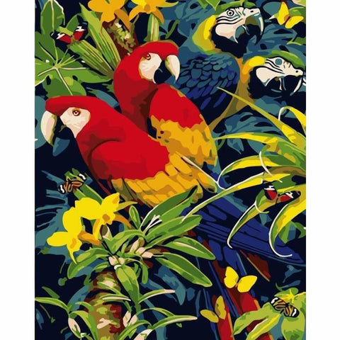 Parrot Diy Paint By Numbers Kits WM-1321 - NEEDLEWORK KITS