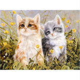 Pet Cat Diy Paint By Numbers Kits PBN90607 - NEEDLEWORK KITS