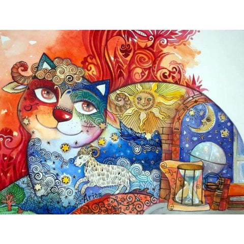 Pet Cat Diy Paint By Numbers Kits PBN91173 - NEEDLEWORK KITS