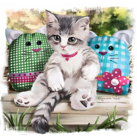 Pet Cat Paint By Numbers Kits PBN90663 - NEEDLEWORK KITS