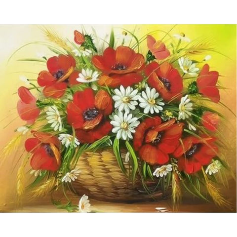 Poppy Flower Diy Paint By Numbers Kits ZXQ2366 - NEEDLEWORK KITS