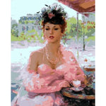 Portrait Woman Diy Paint By Numbers Kits ZXQ1768-27 - NEEDLEWORK KITS