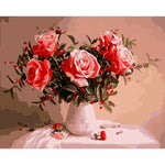 Rose Diy Paint By Numbers Kits WM-963 - NEEDLEWORK KITS