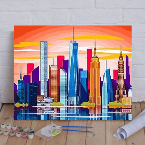Skyline New York Paint By Numbers Kit