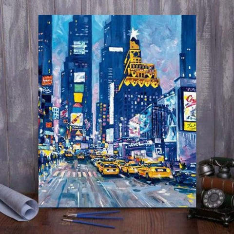 Times Square New York City Paint By Numbers Kit